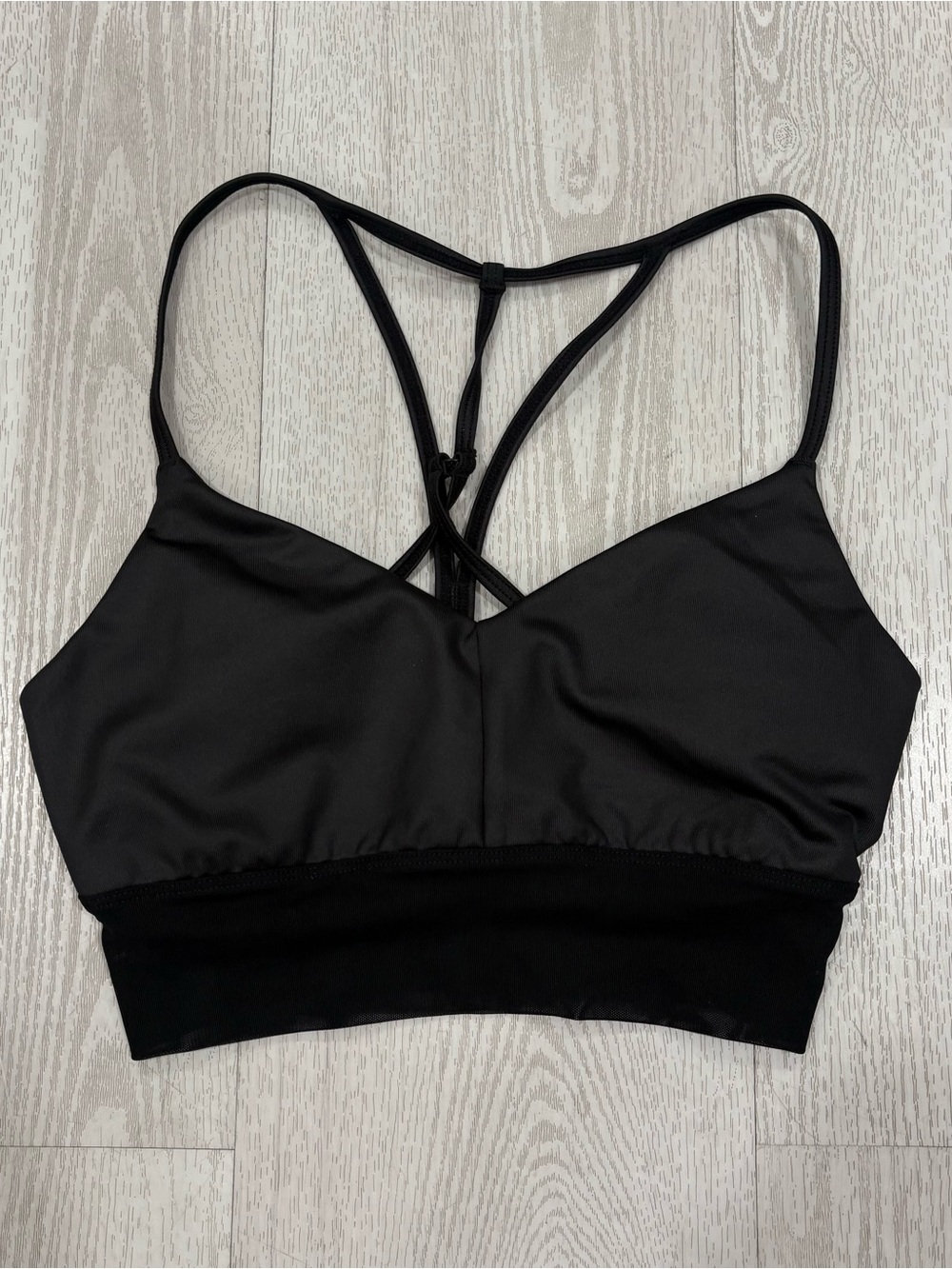Alo Yoga Black Strappy Sports Bra Size XS